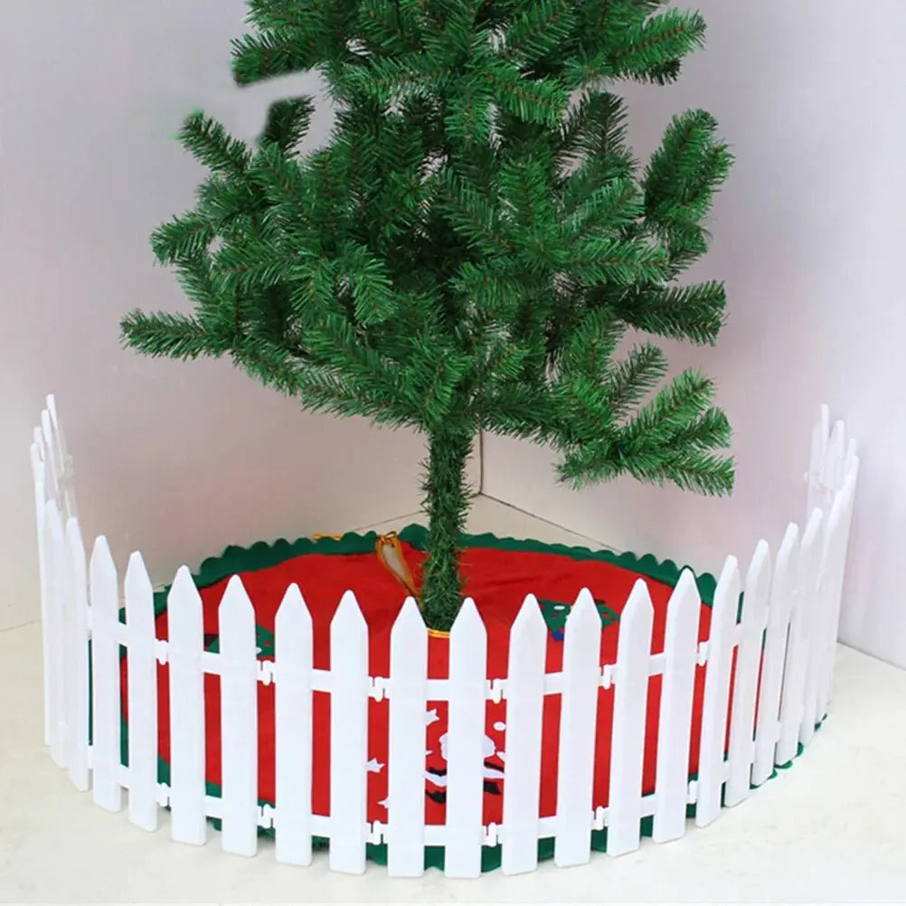 Christmas White Fence For Home Decor