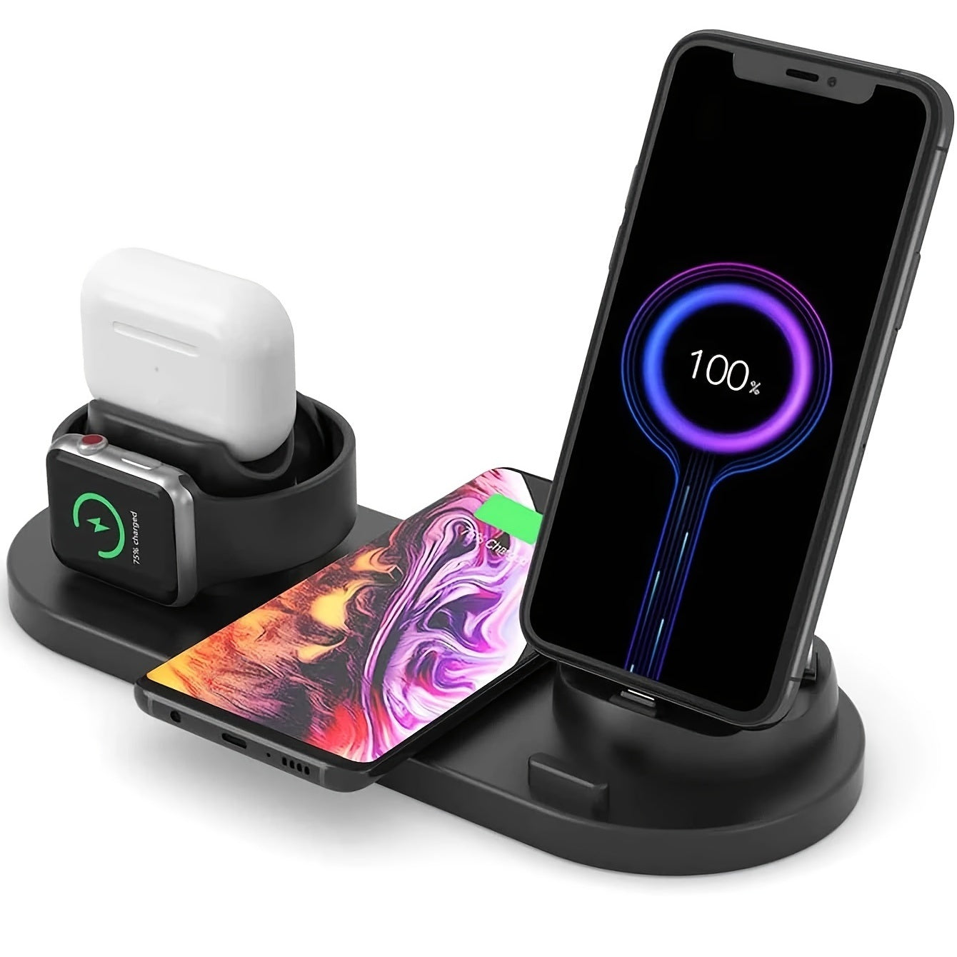 Universal Wireless Charger 3 in 1 -  Universele Draadloze Oplader 3-in-1