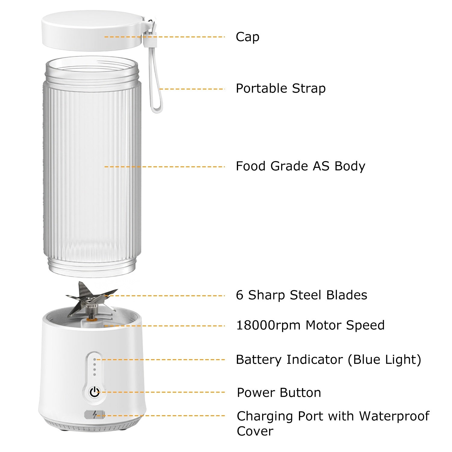 Portable Fruit Blender - Draagbare Fruit Blender