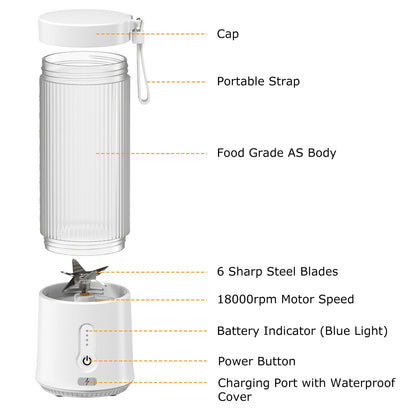 Portable Fruit Blender - Draagbare Fruit Blender