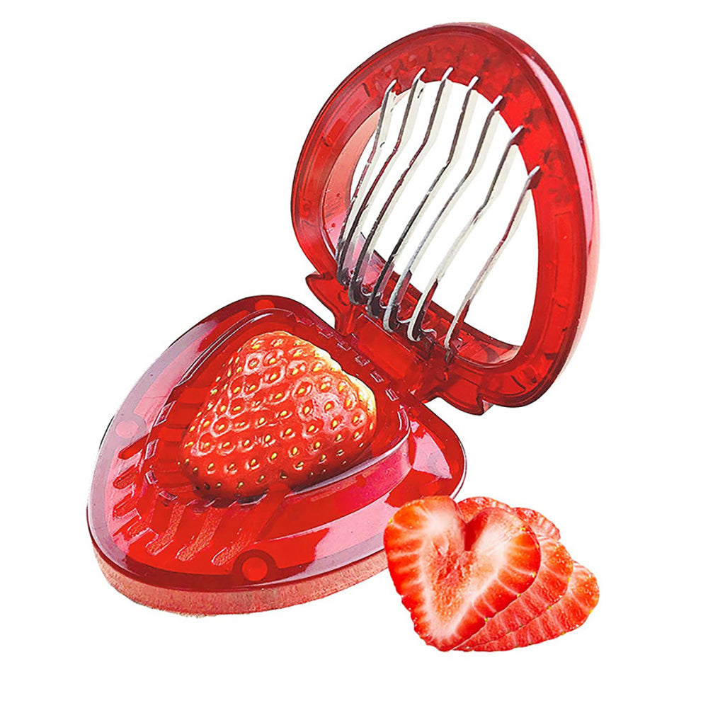 Stainless steel strawberry slicer - Roestvrijstalen aardbeiensnijder